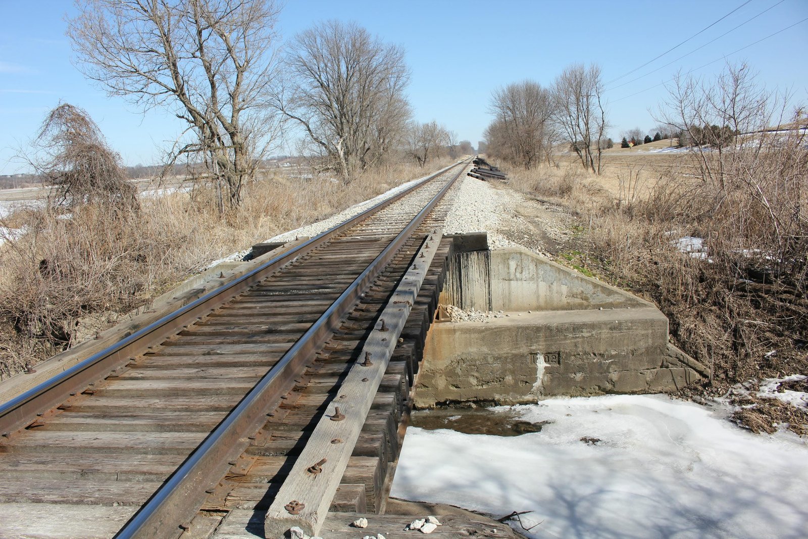 Looking east